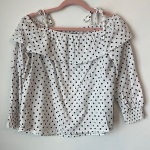 NWT Zara polka dot blouse